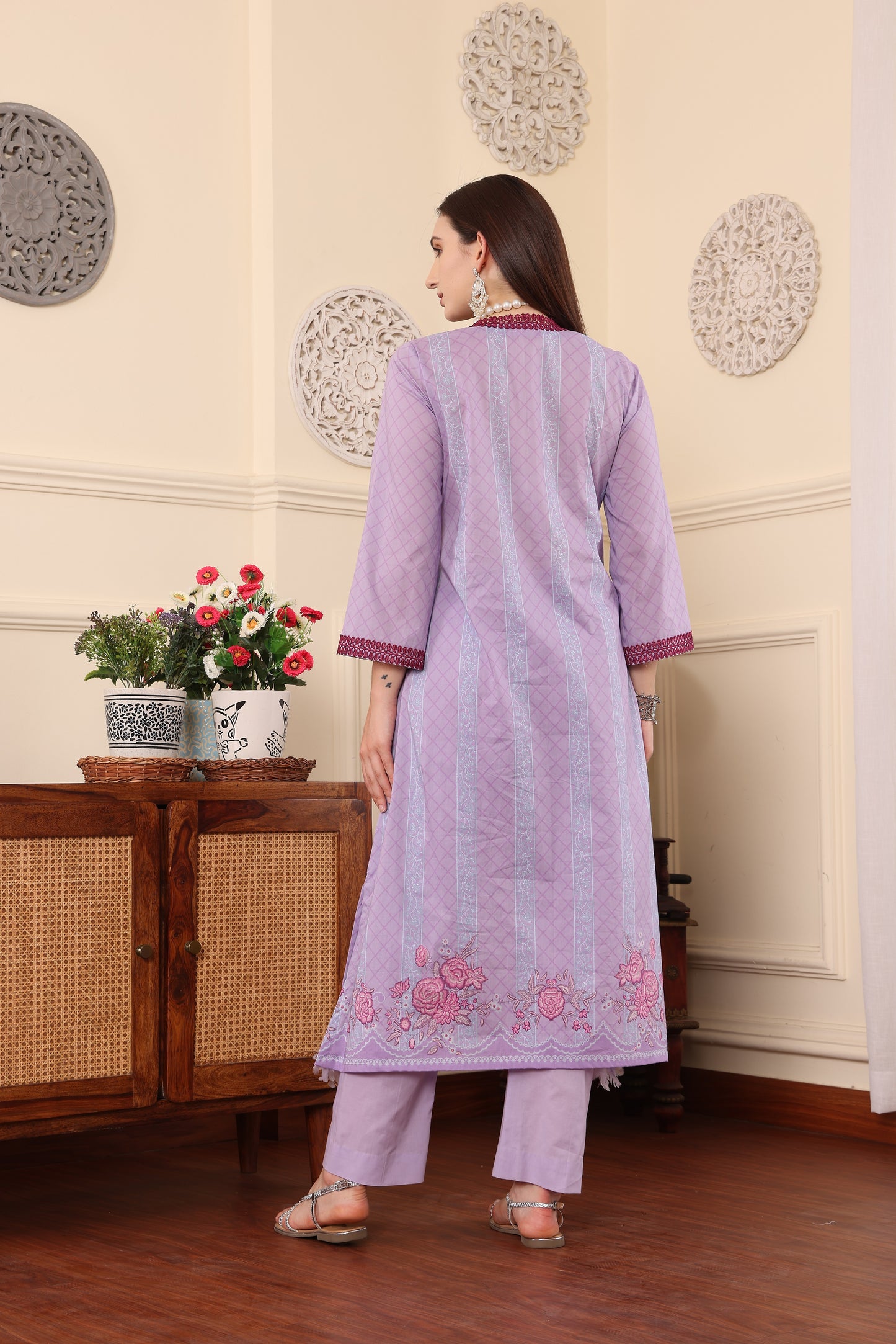 3 PCS EMBROIDERED MEHER UNSTITCHED SUMMER COLLECTION SYT-08