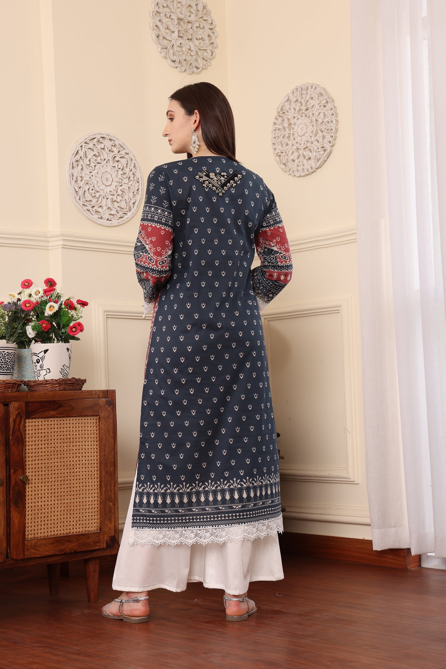 3 PCS EMBROIDERED MEHER UNSTITCHED SUMMER COLLECTION SYT-01
