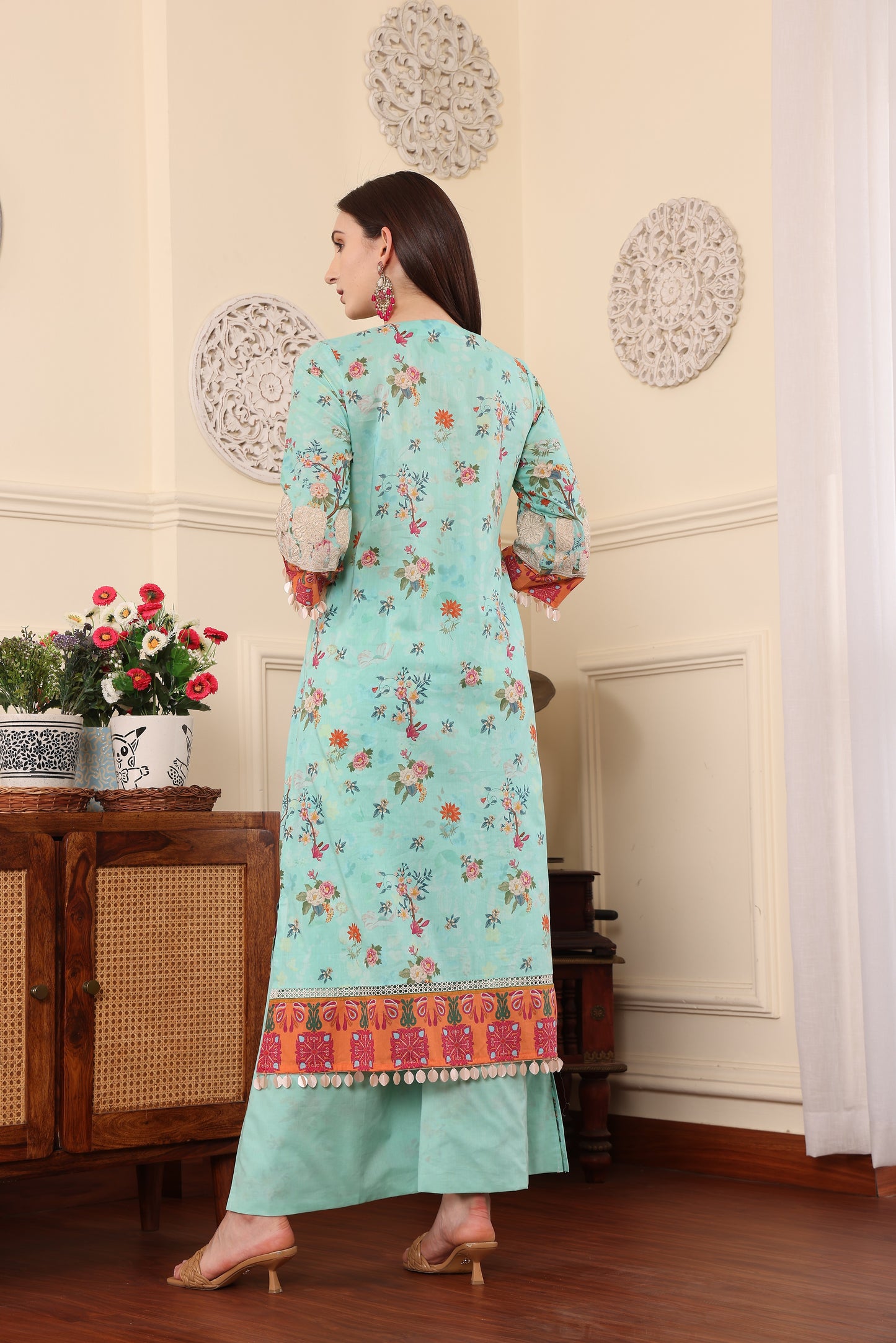 3 PCS EMBROIDERED MEHER UNSTITCHED SUMMER COLLECTION SYT-02