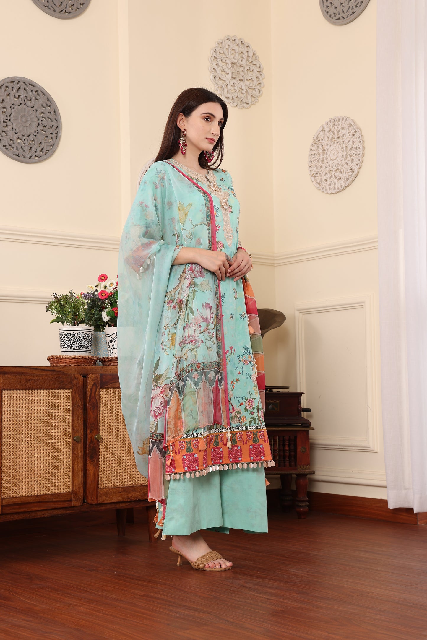 3 PCS EMBROIDERED MEHER UNSTITCHED SUMMER COLLECTION SYT-02
