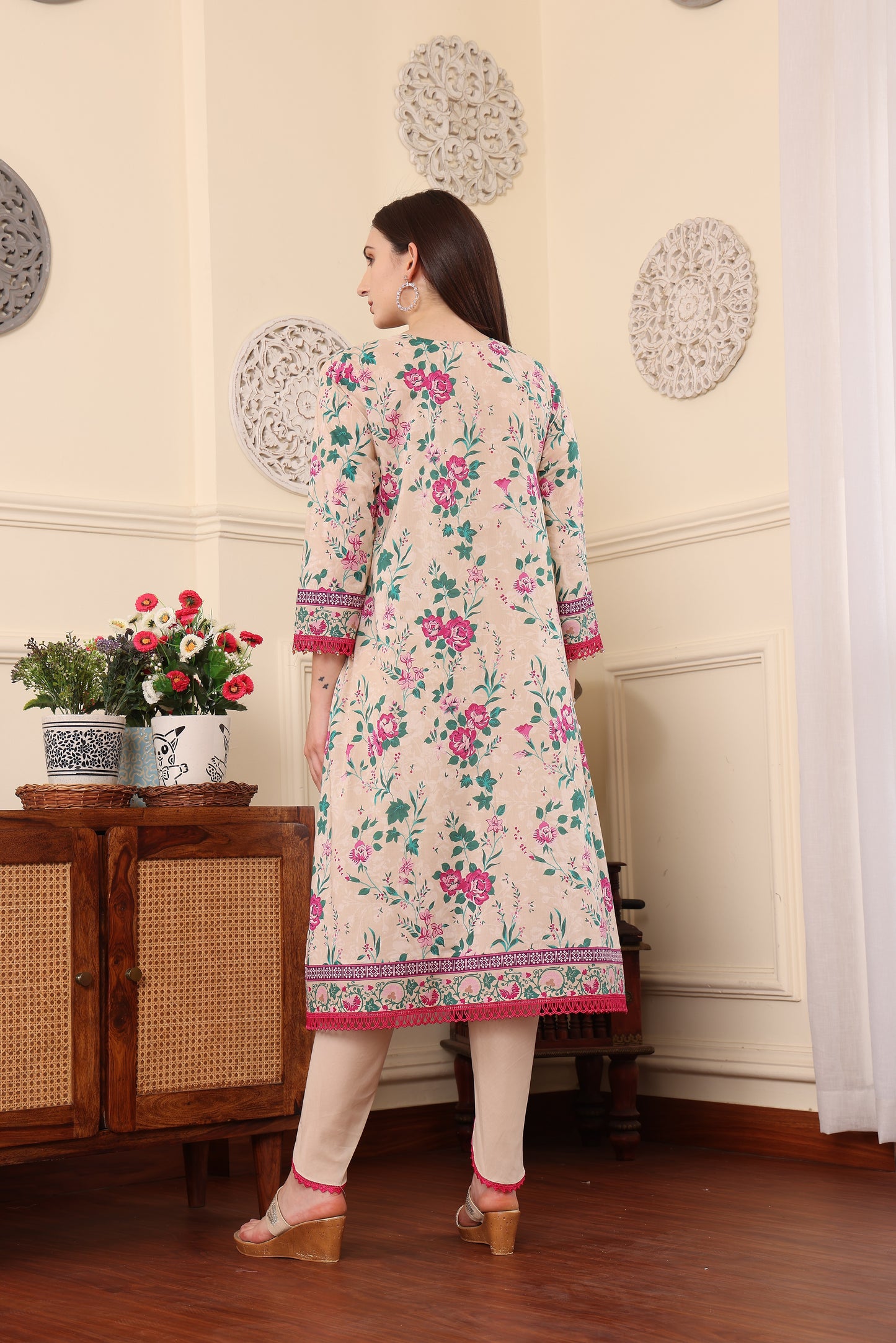3 PCS EMBROIDERED MEHER UNSTITCHED SUMMER COLLECTION SYT-09