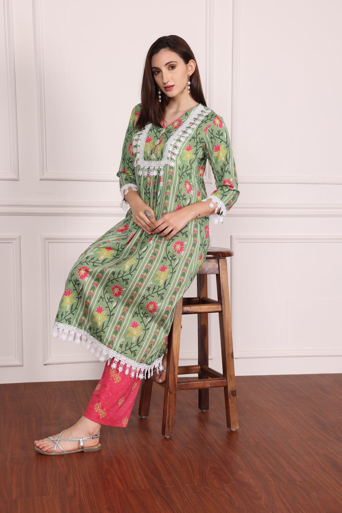2 PCS CO-ORD SETS PRINTED UNSTICHED SUIT