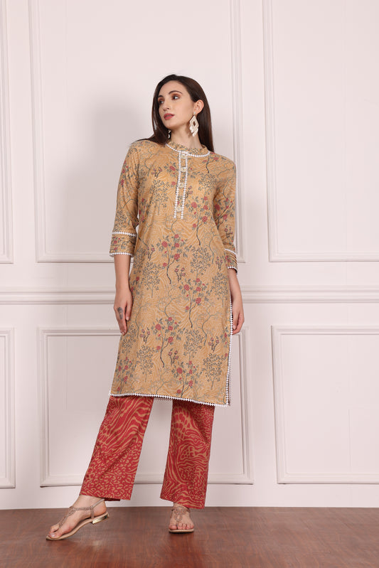 2 PCS CO-ORD SETS PRINTED UNSTICHED SUIT