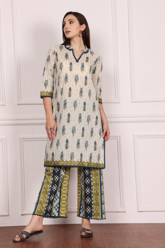 2 PCS CO-ORD SETS PRINTED UNSTICHED SUIT