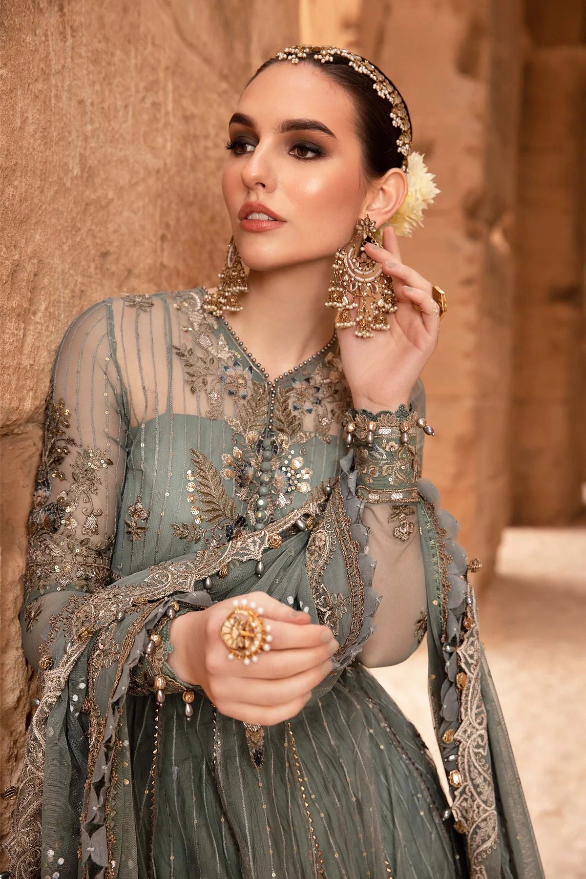 MARIA B LUXURY UN-STITCHED SUIT| D-2403-A