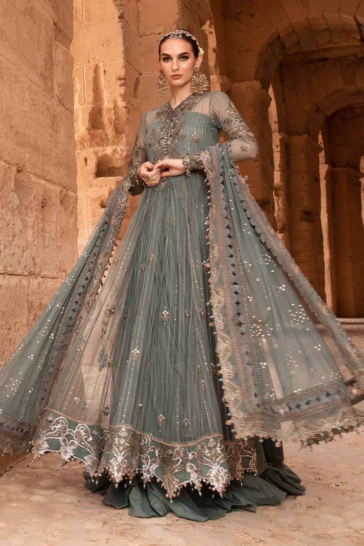 MARIA B LUXURY UN-STITCHED SUIT| D-2403-A