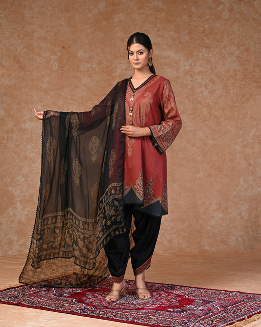 3 PC UNSTITCHED SUIT MH # 01A