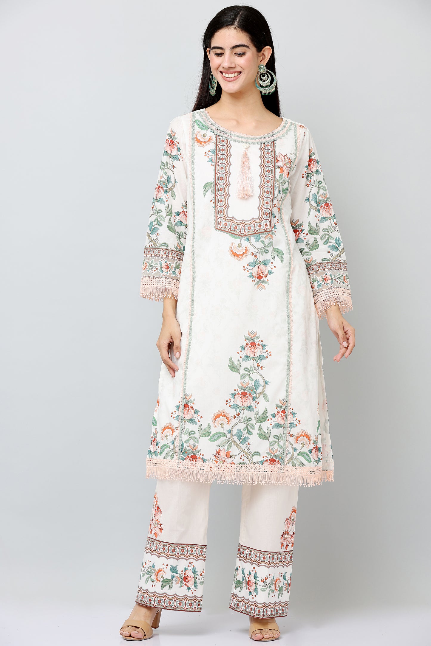 3PC EMBROIDERED UN-STITCHED SUITS-KH-RA-03