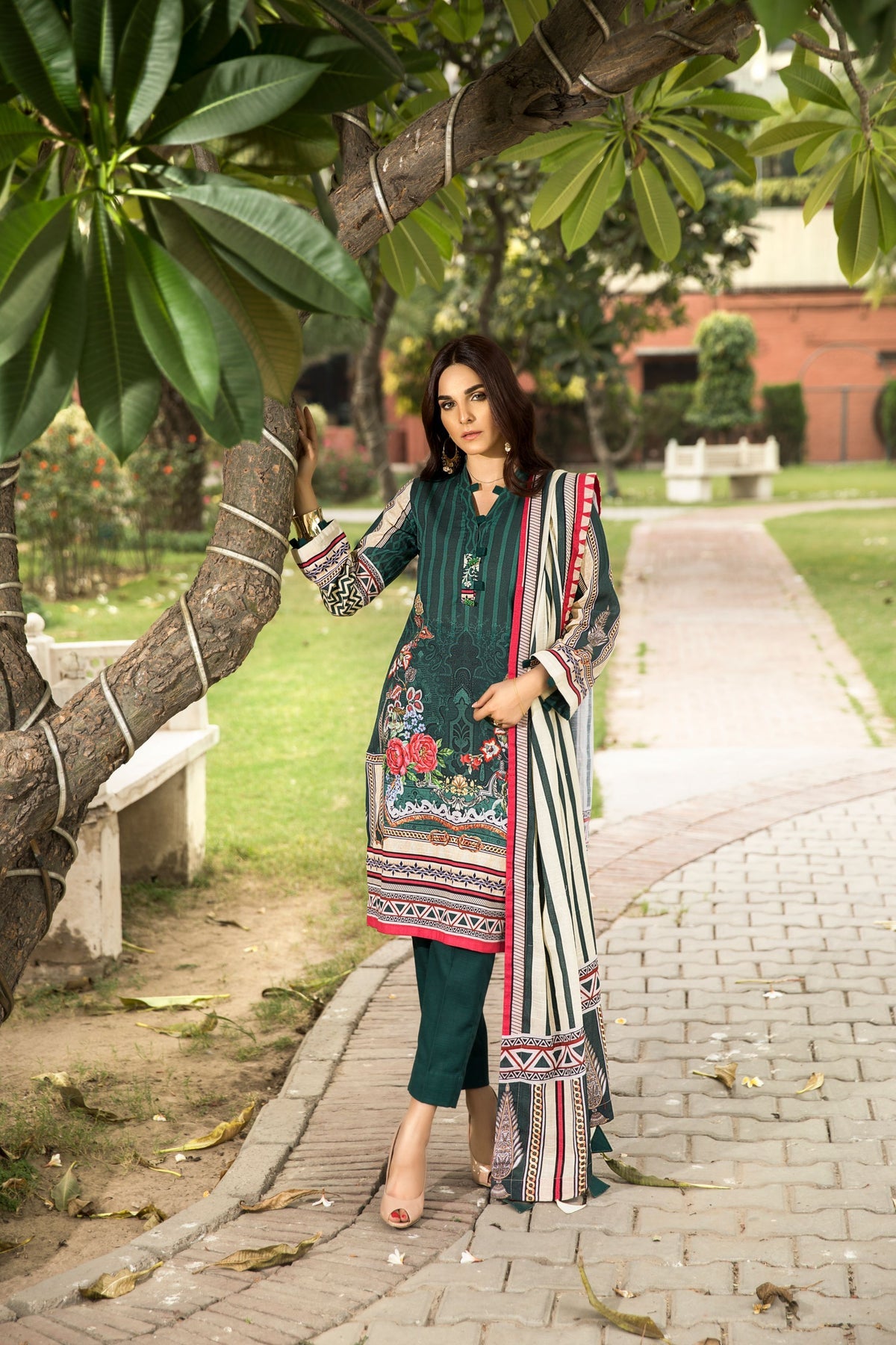 3PCS ZAITOON WINTER COLLECTION EMERALD ROYALITY ZKH-14036