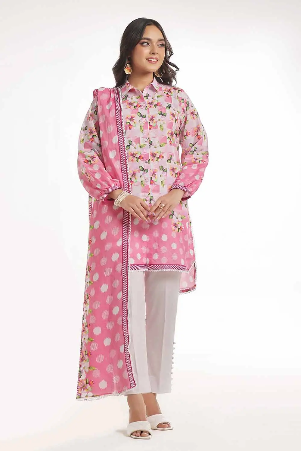 3 Piece Unstitched Printed Lawn Suit CLP-32271