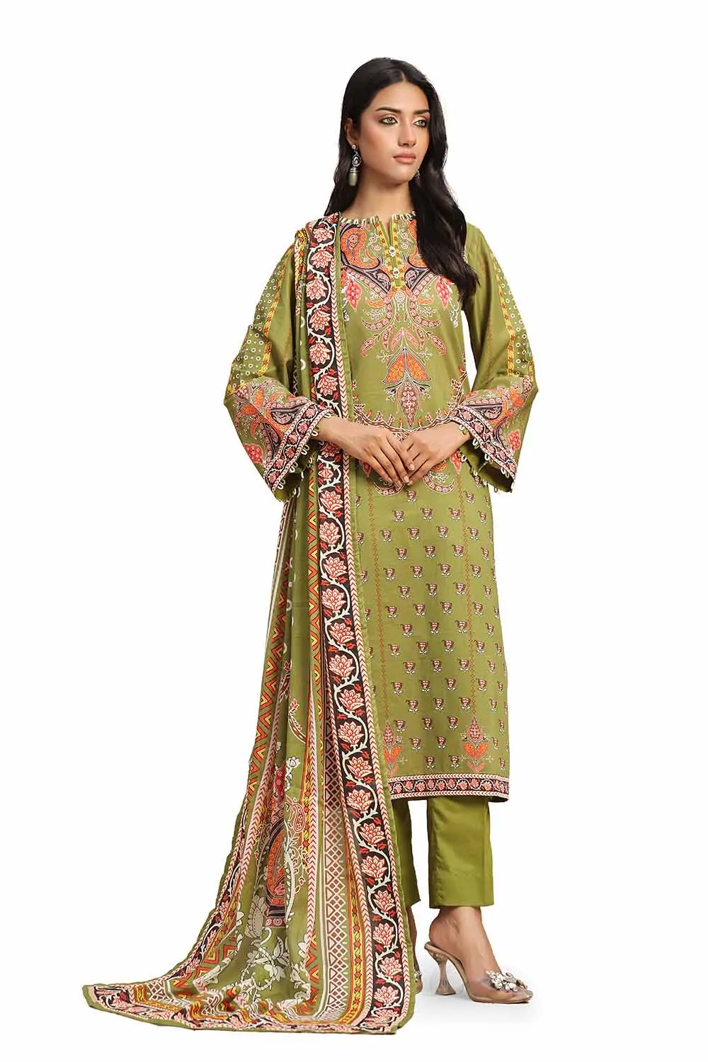3 Piece Unstitched Printed Lawn Suit CLP-32317 B