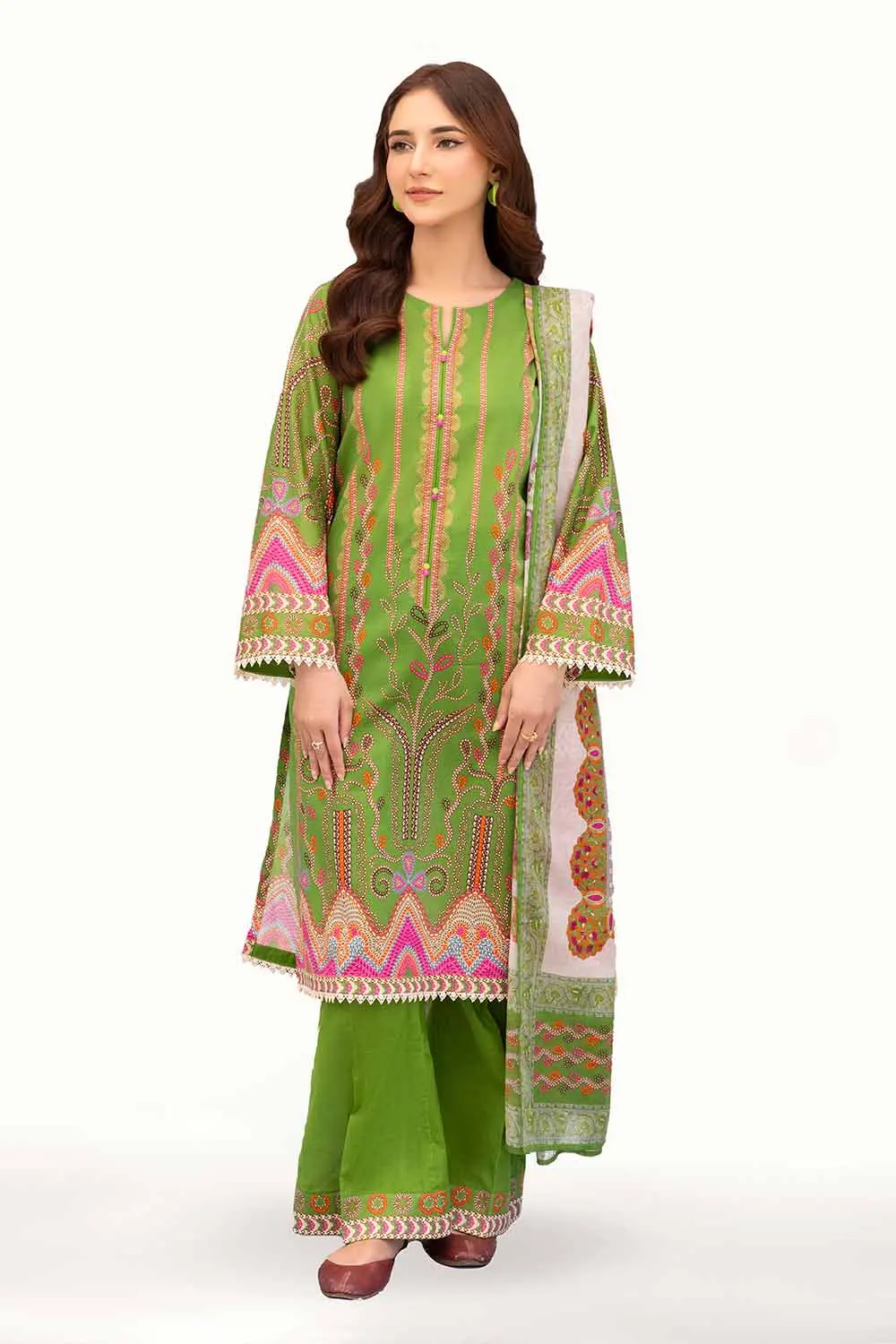 3 Piece Unstitched Printed Lawn Suit CLP-42155