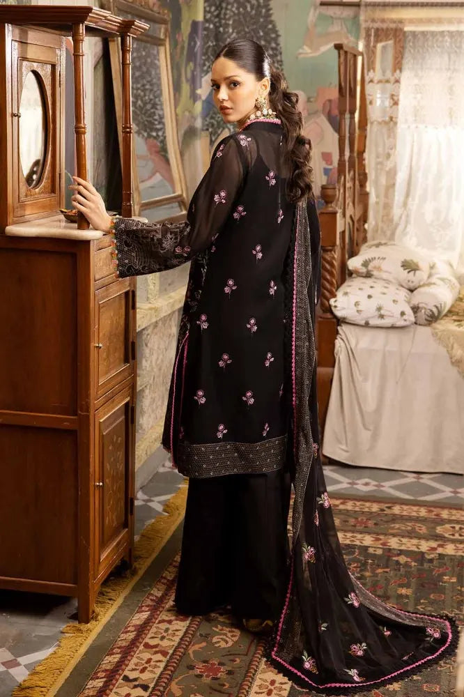3PC Embroidered Swiss Voile Unstitched Suit with Embroidered Chiffon Dupatta and Inner LSV-42018