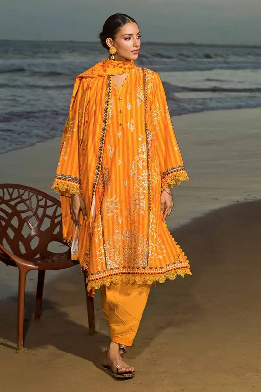 3PC Embroidered Khaddar Unstitched Suit K-32005