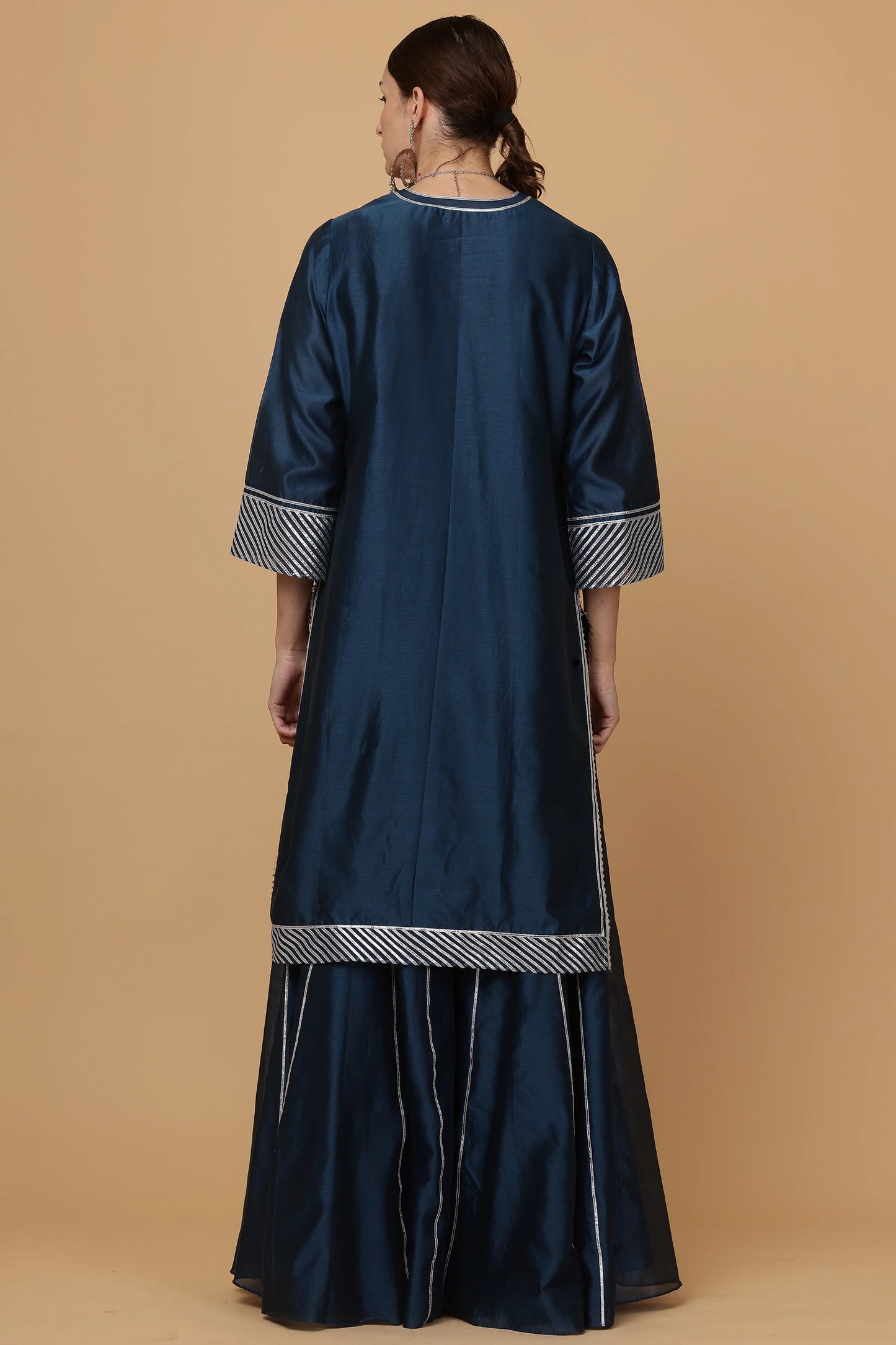 3pc-stitched-suits-Blue Sharara