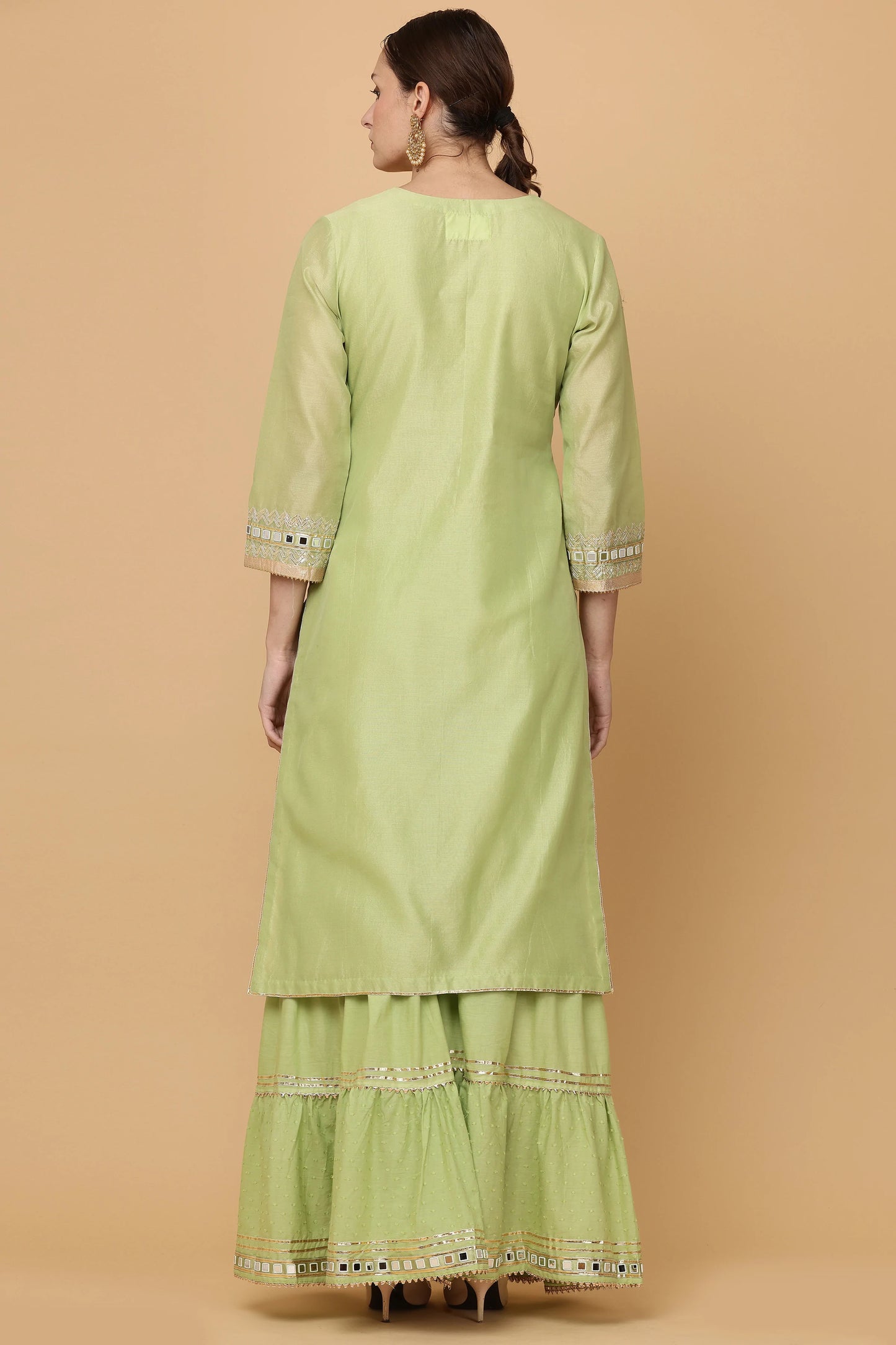 3pc-stitched-suits-Green Sharara