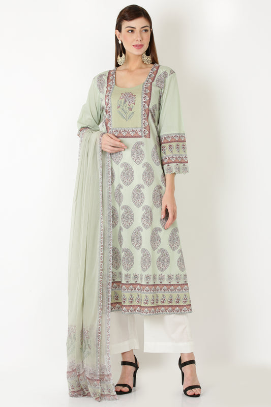 3PC UN-STITCHED SUITS-RS-04A