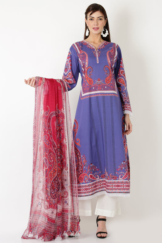 3PC UN-STITCHED SUITS-PB-17A