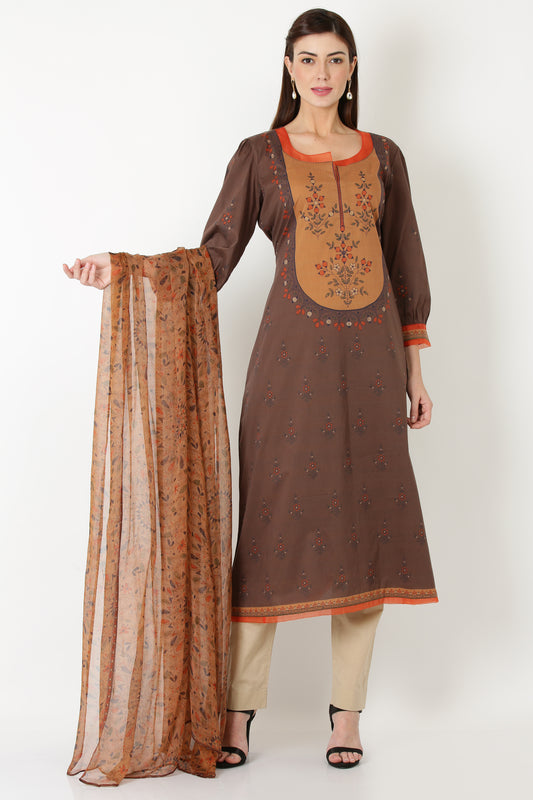 3PC UN-STITCHED SUITS-RS-05B