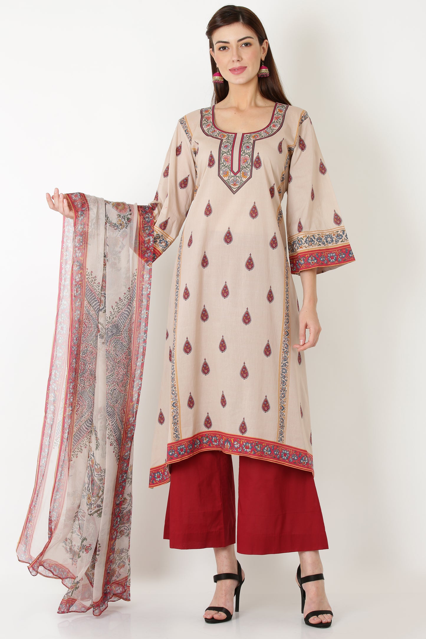 3PC UN-STITCHED SUITS-RS-03A