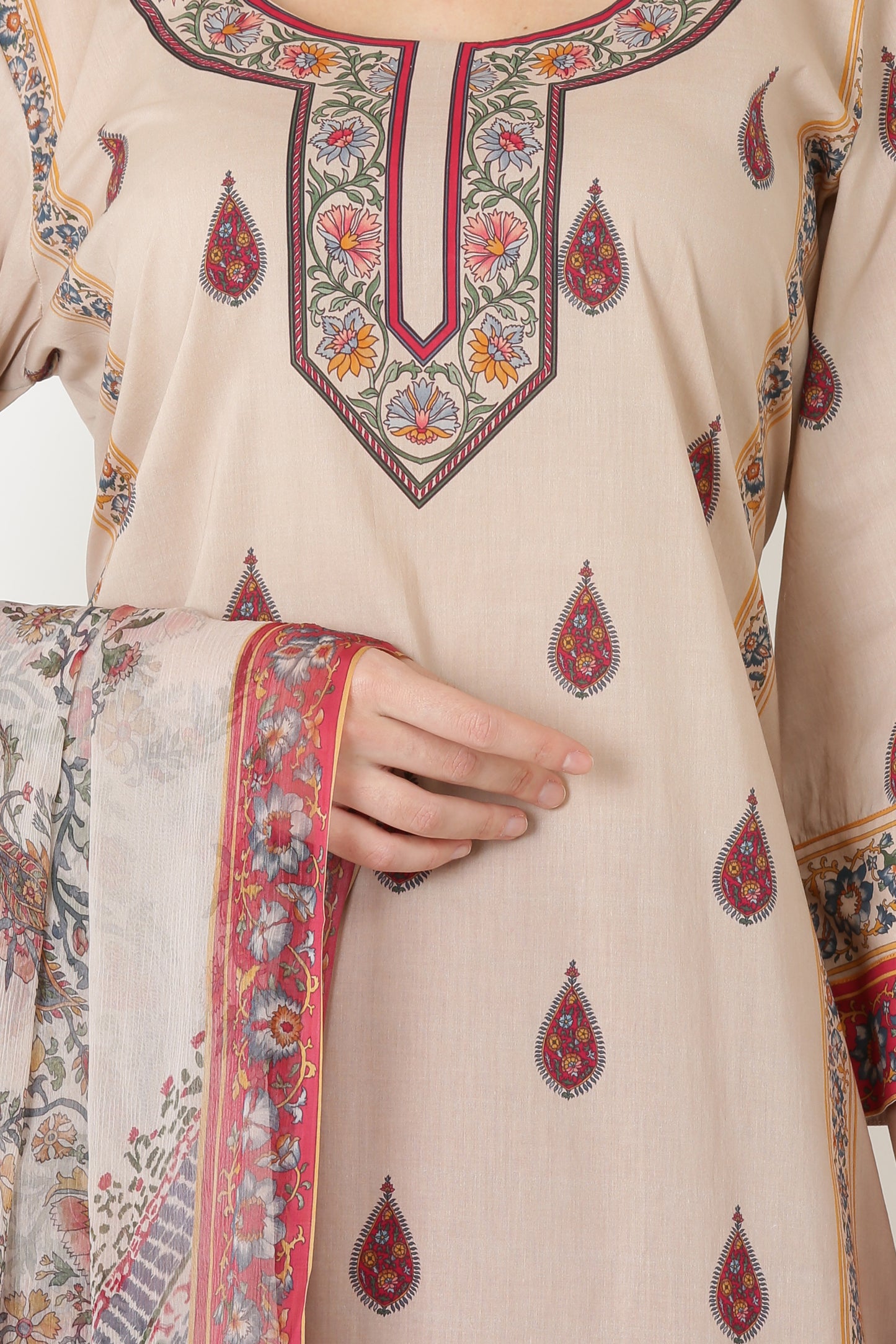 3PC UN-STITCHED SUITS-RS-03A