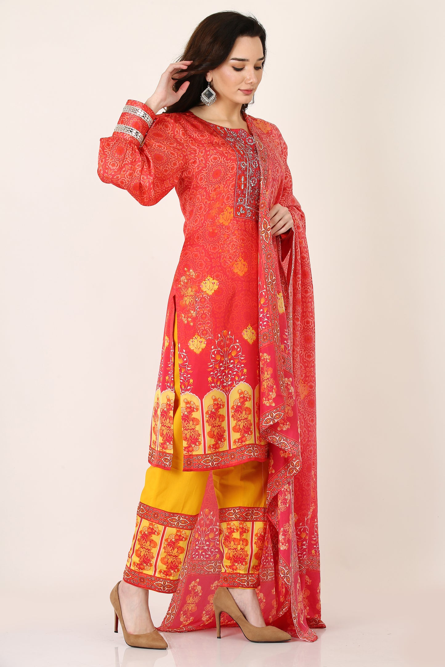 3PC UN-STITCHED SUITS-TS-02B