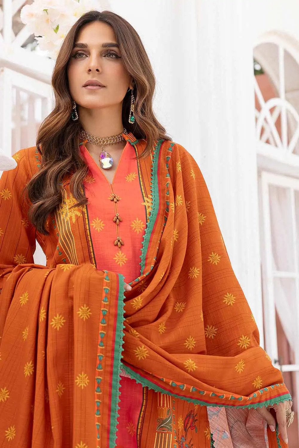 3PC Khaddar Digital Printed Unstitched Suit K-32020