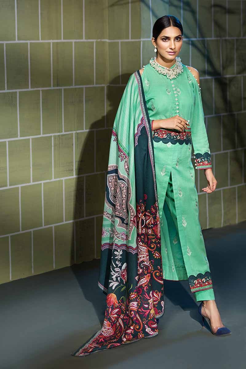 3PC Embroidered Khaddar UN-STITCHED SUITS-K-56
