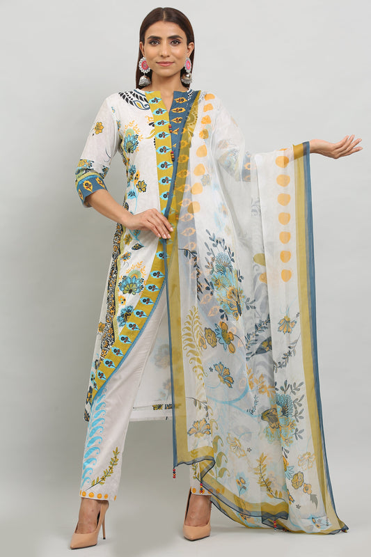 3PC UN-STITCHED SUITS-MA-13-B