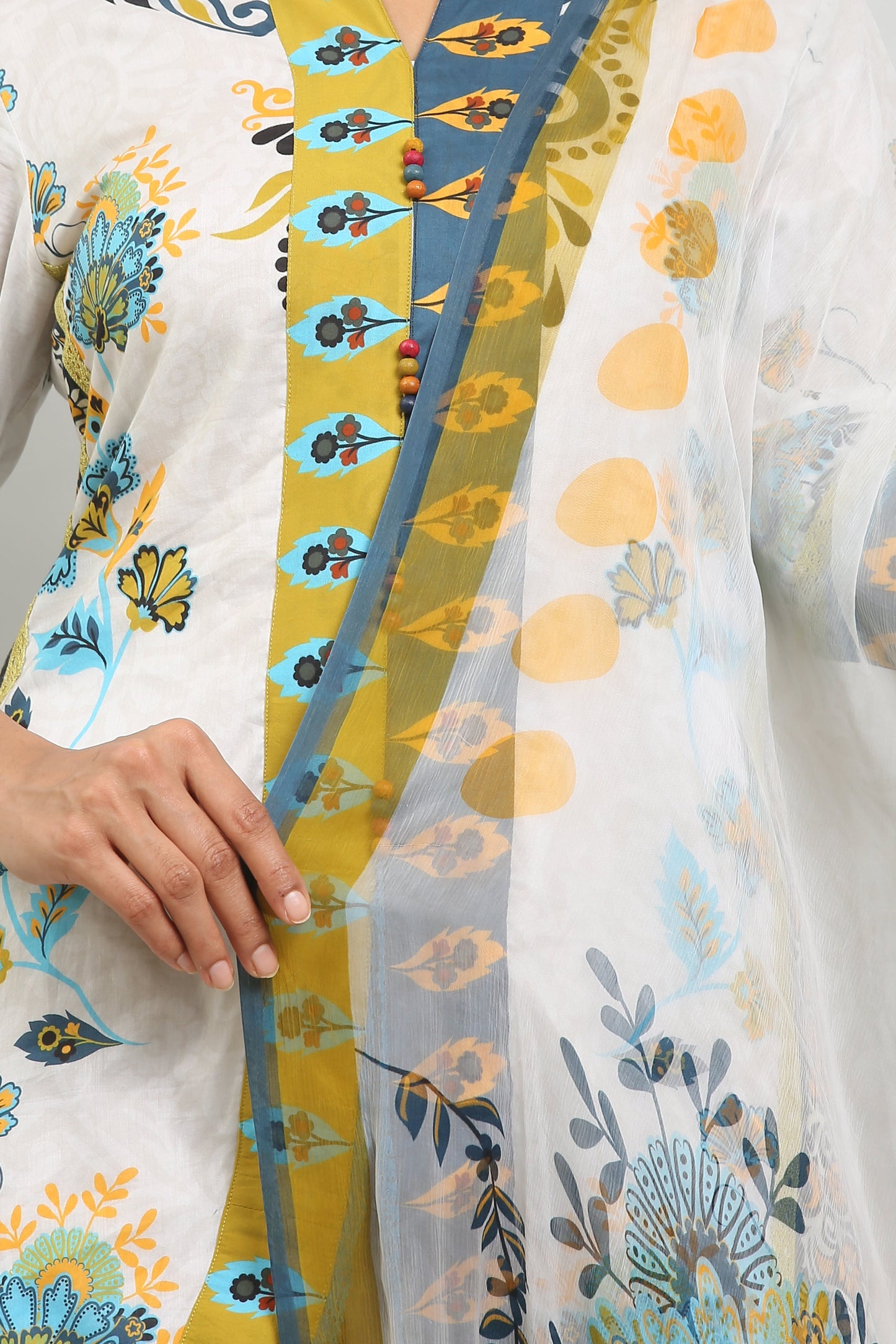 3PC UN-STITCHED SUITS-MA-13-B