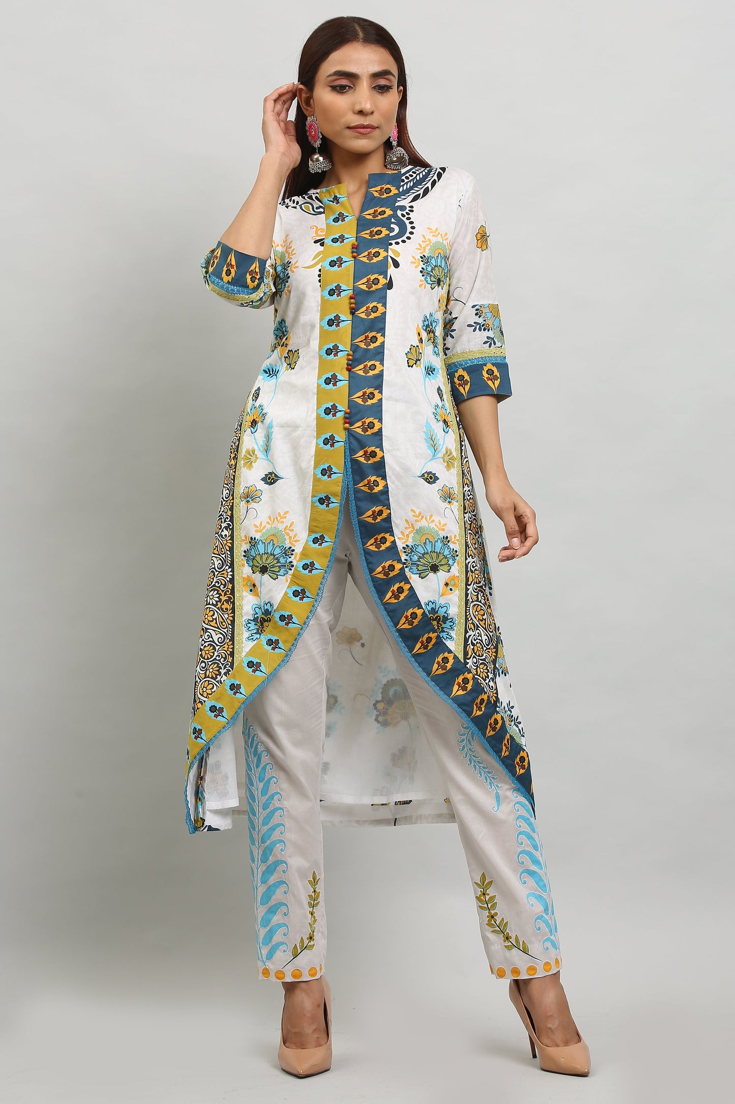 3PC UN-STITCHED SUITS-MA-13-B