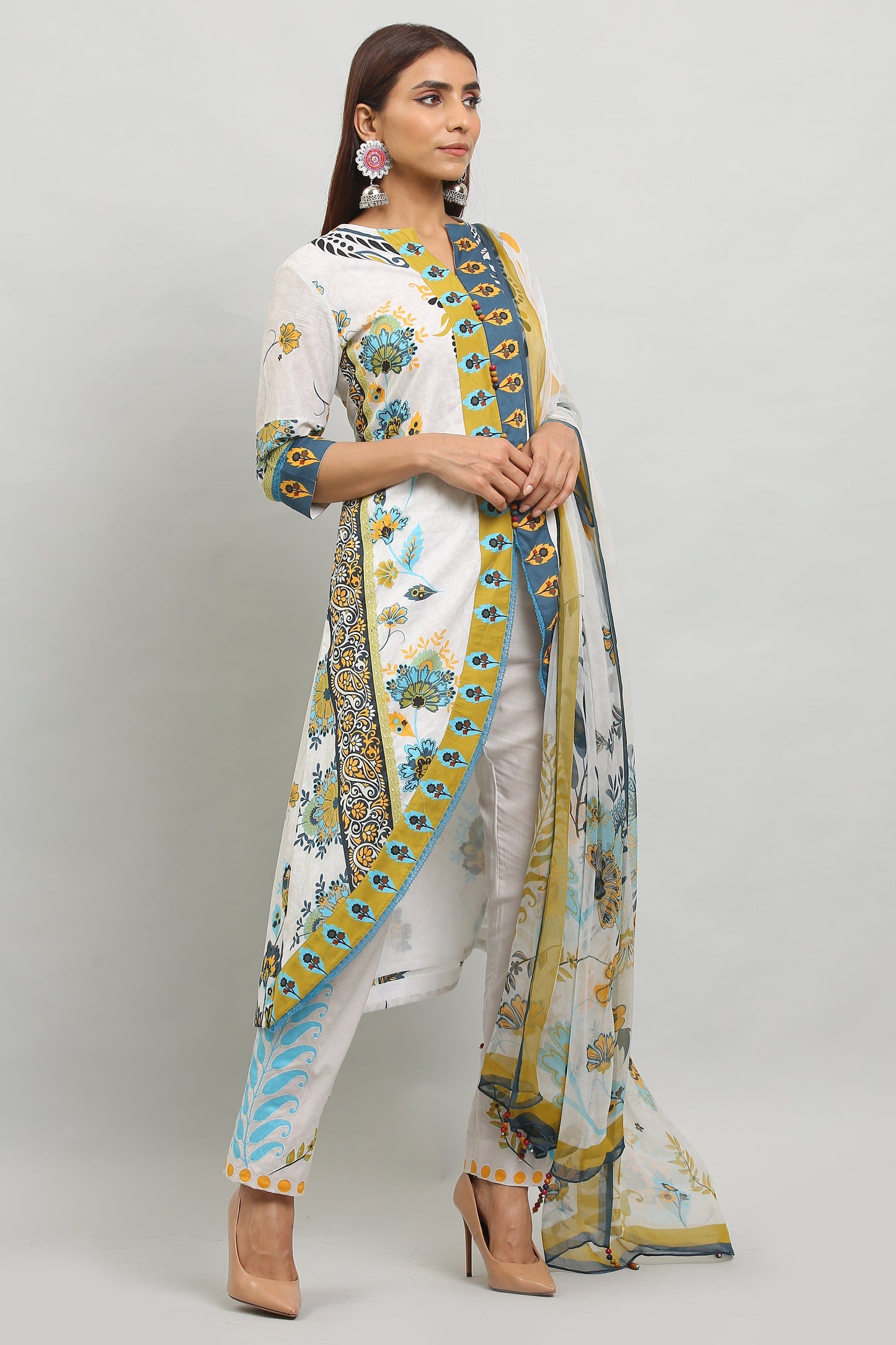 3PC UN-STITCHED SUITS-MA-13-B