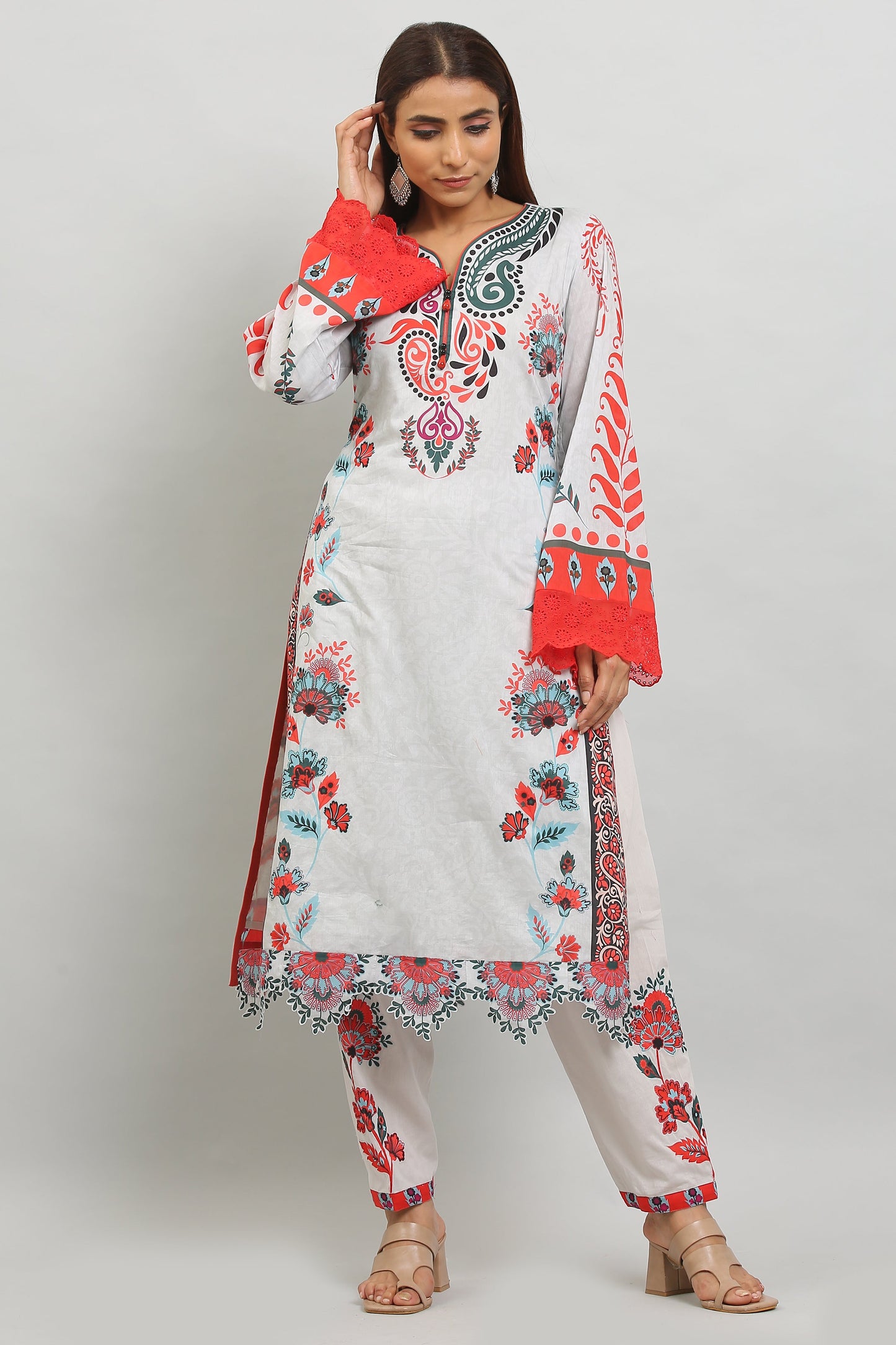 3PC UN-STITCHED SUITS-MA-13-C