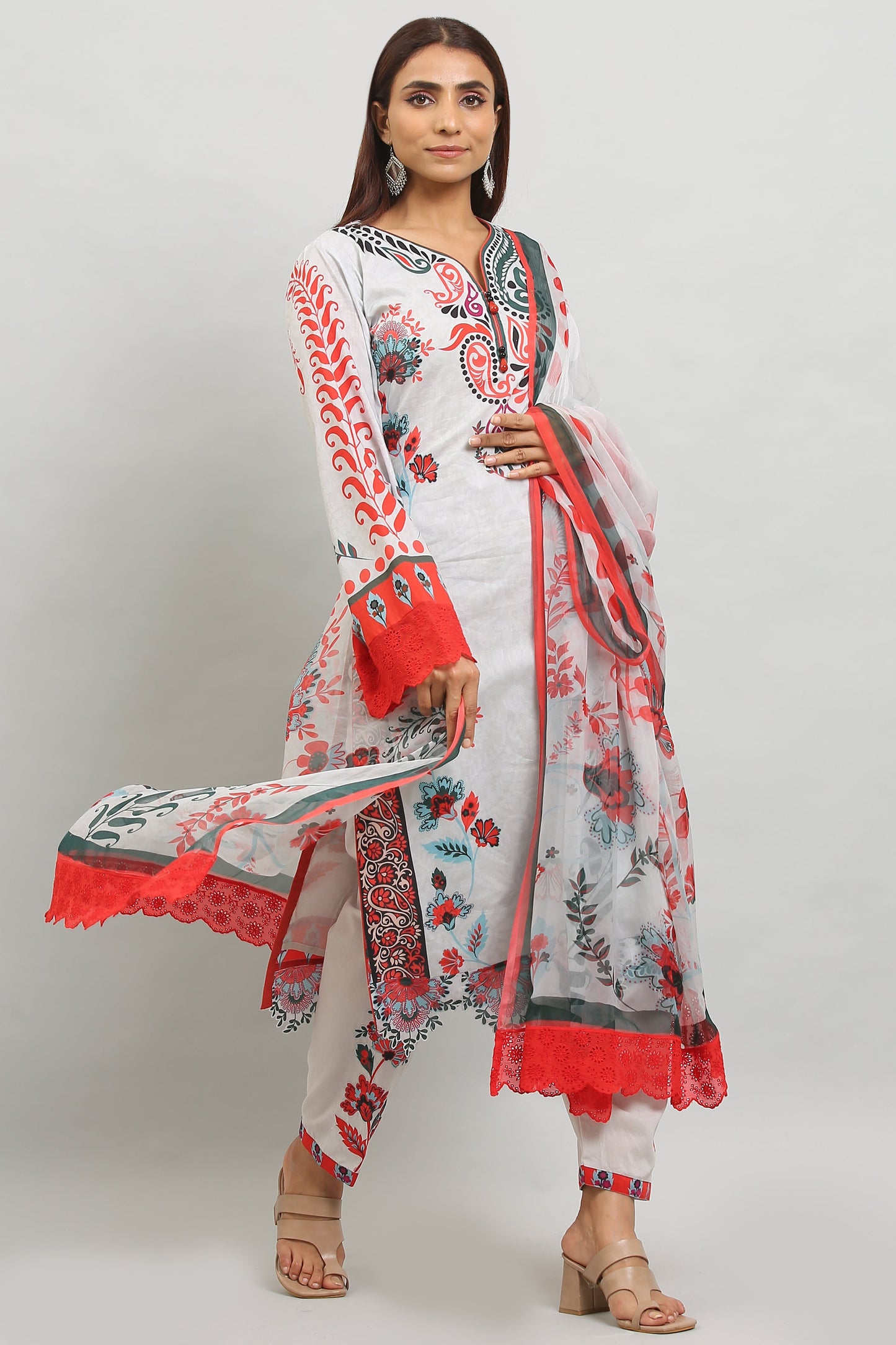 3PC UN-STITCHED SUITS-MA-13-C