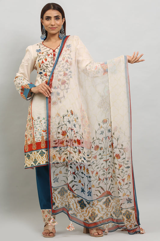 3PC UN-STITCHED SUITS-MA-16-A