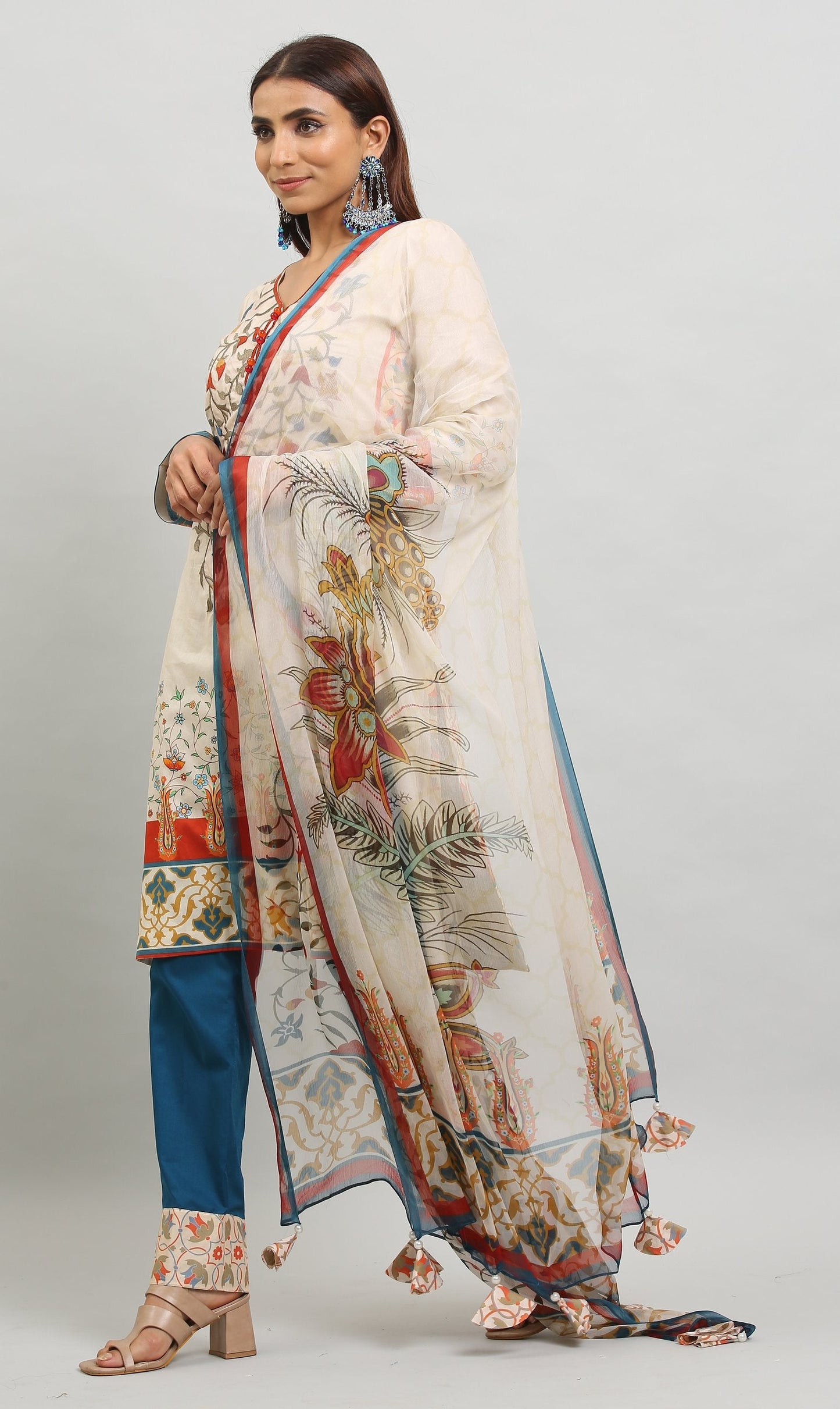 3PC UN-STITCHED SUITS-MA-16-A