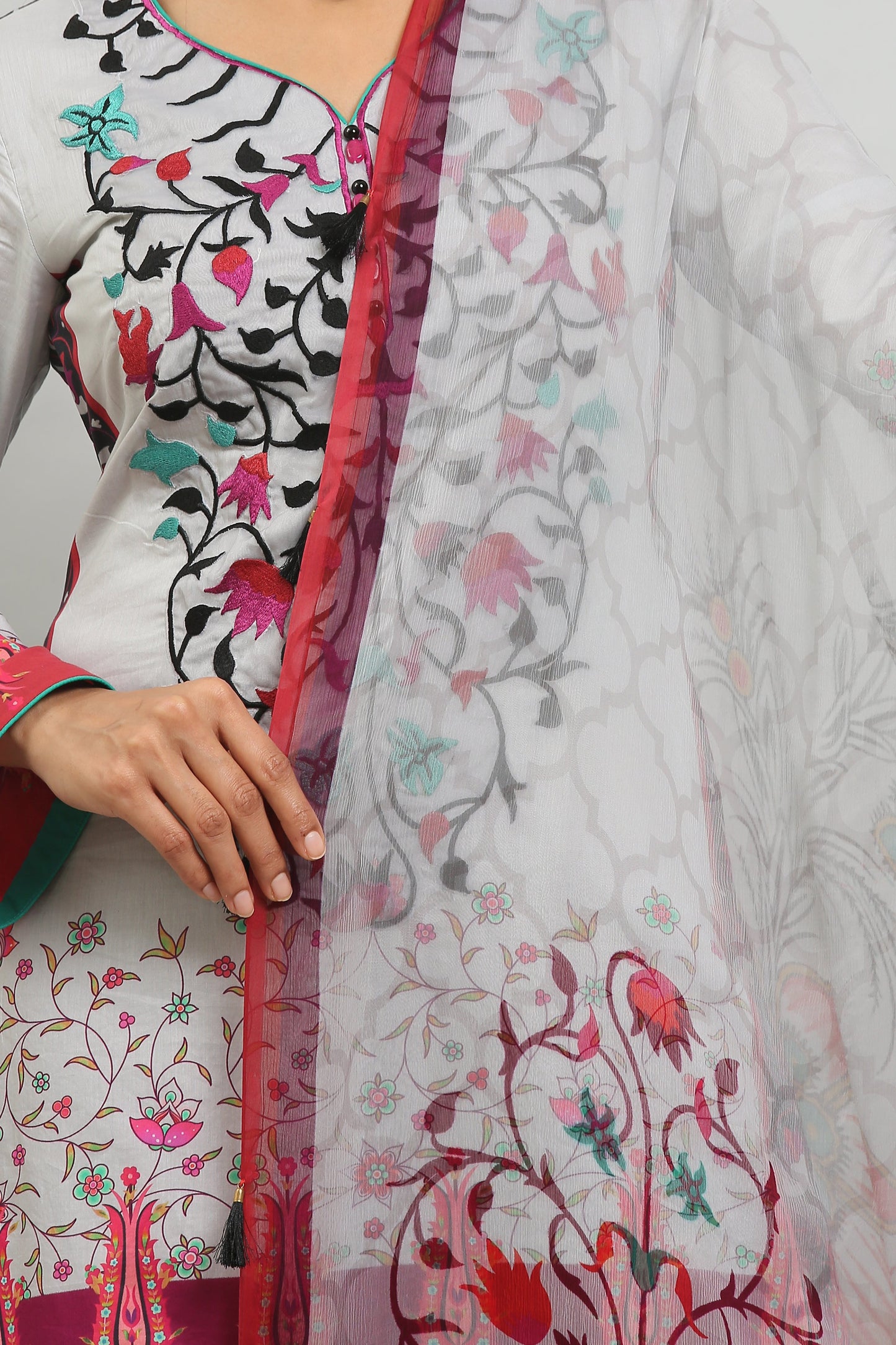 3PC UN-STITCHED SUITS-MA-16-C