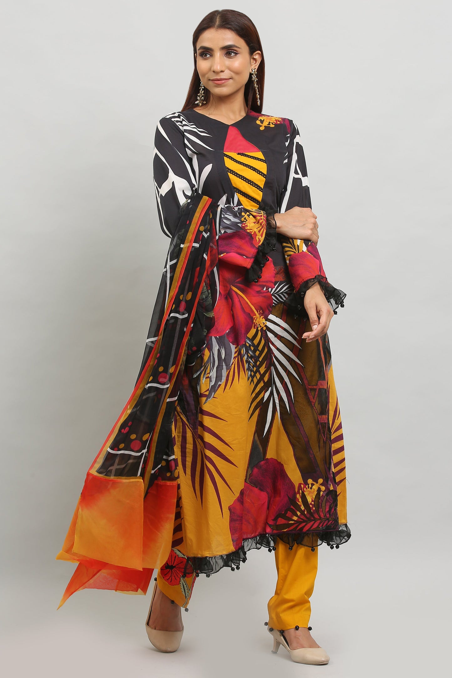 3PC UN-STITCHED SUITS-MA-17-A