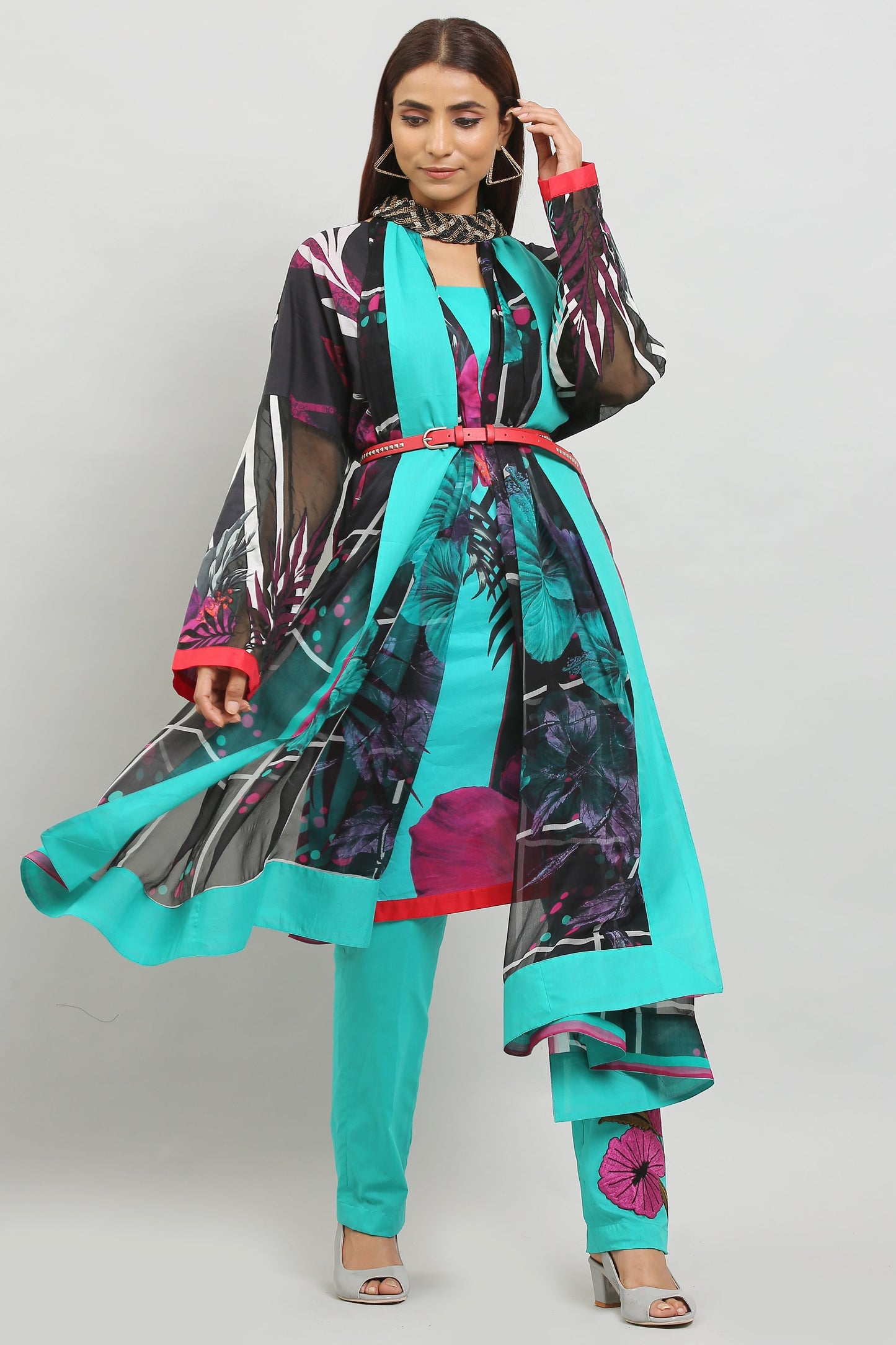 3PC UN-STITCHED SUITS-MA-17-B
