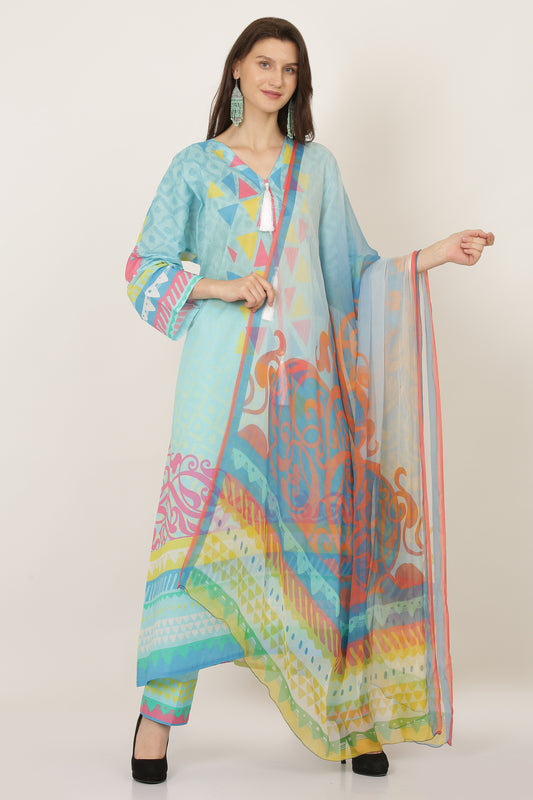 3PC UN-STITCHED SUITS-MA-20-B