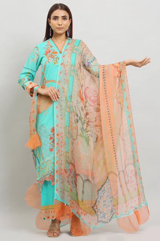 3PC UN-STITCHED SUITS-MI-01-A