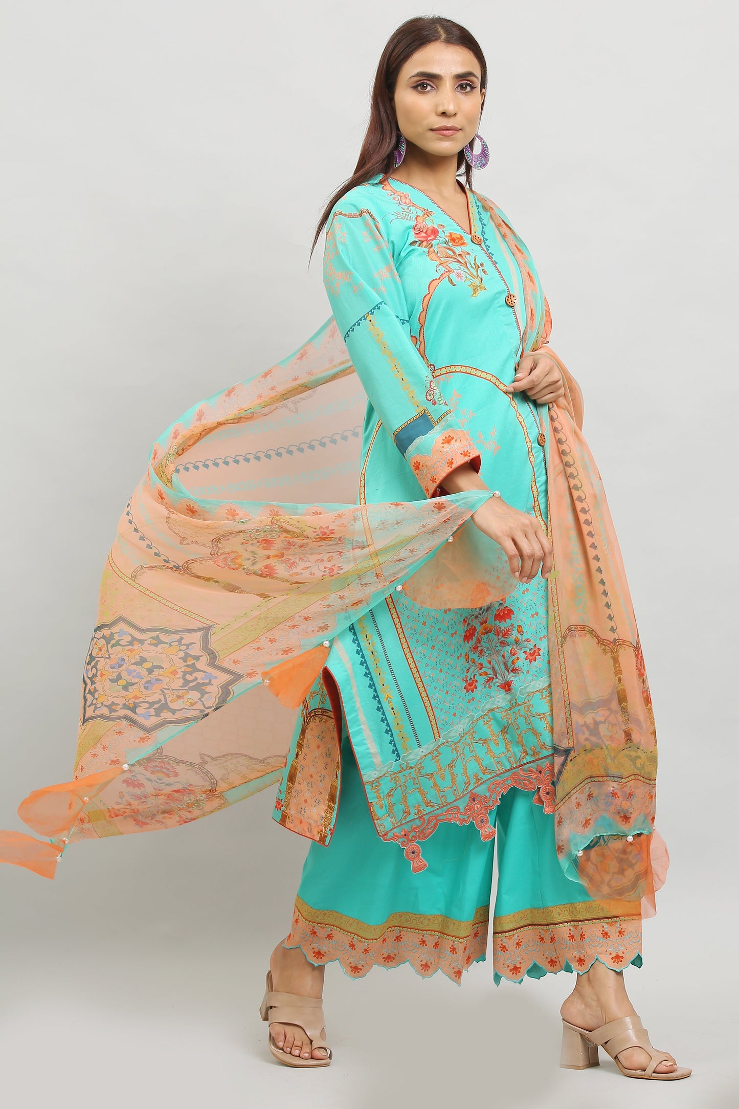 3PC UN-STITCHED SUITS-MI-01-A