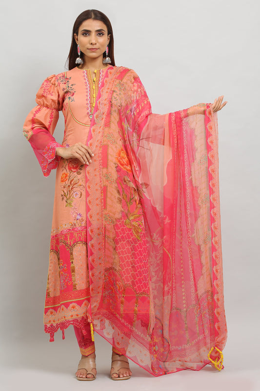 3PC UN-STITCHED SUITS-MI-01-B