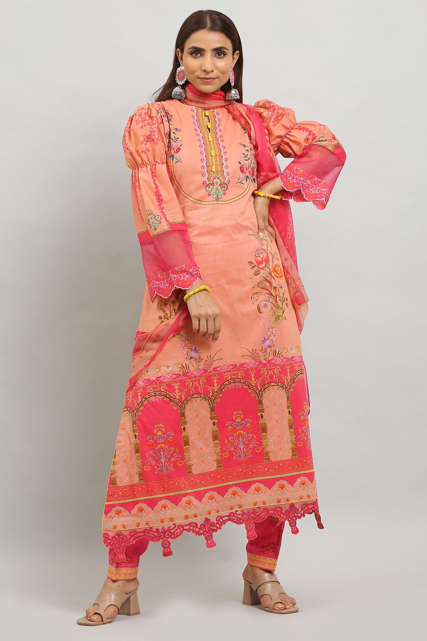 3PC UN-STITCHED SUITS-MI-01-B
