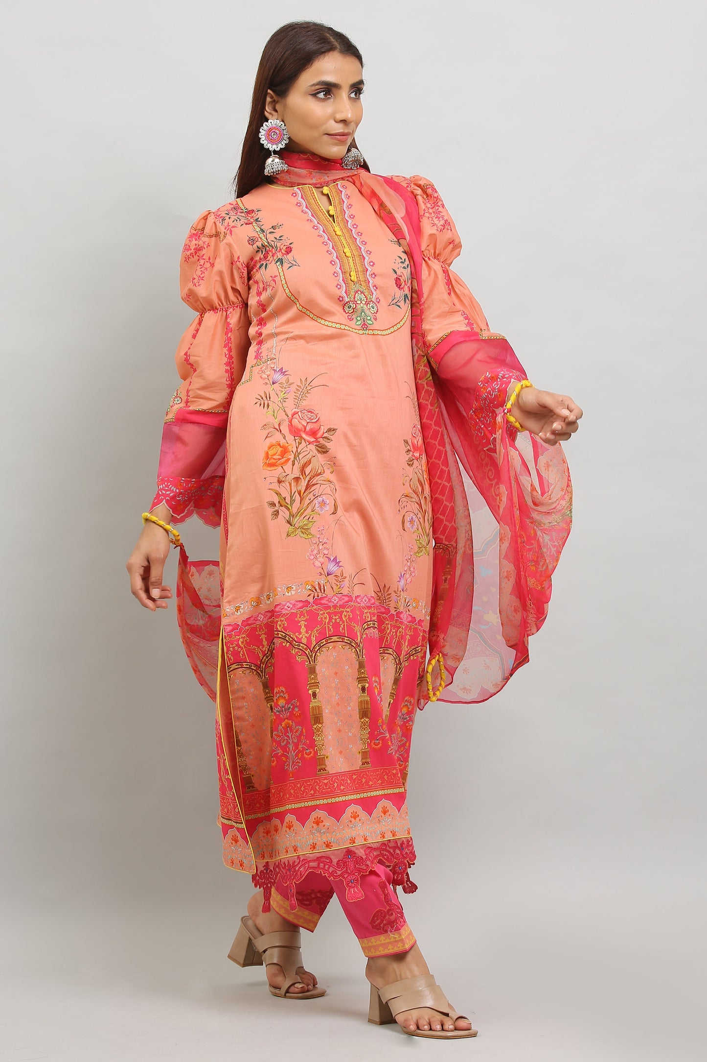 3PC UN-STITCHED SUITS-MI-01-B
