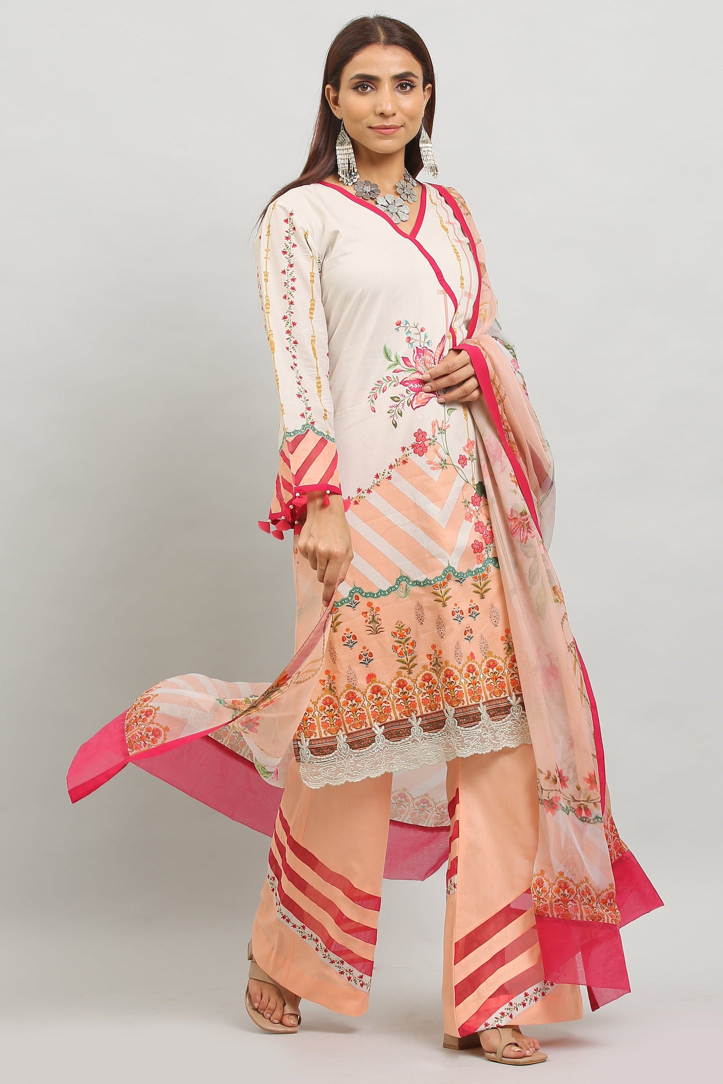 3PC UN-STITCHED SUITS-MI-02-A