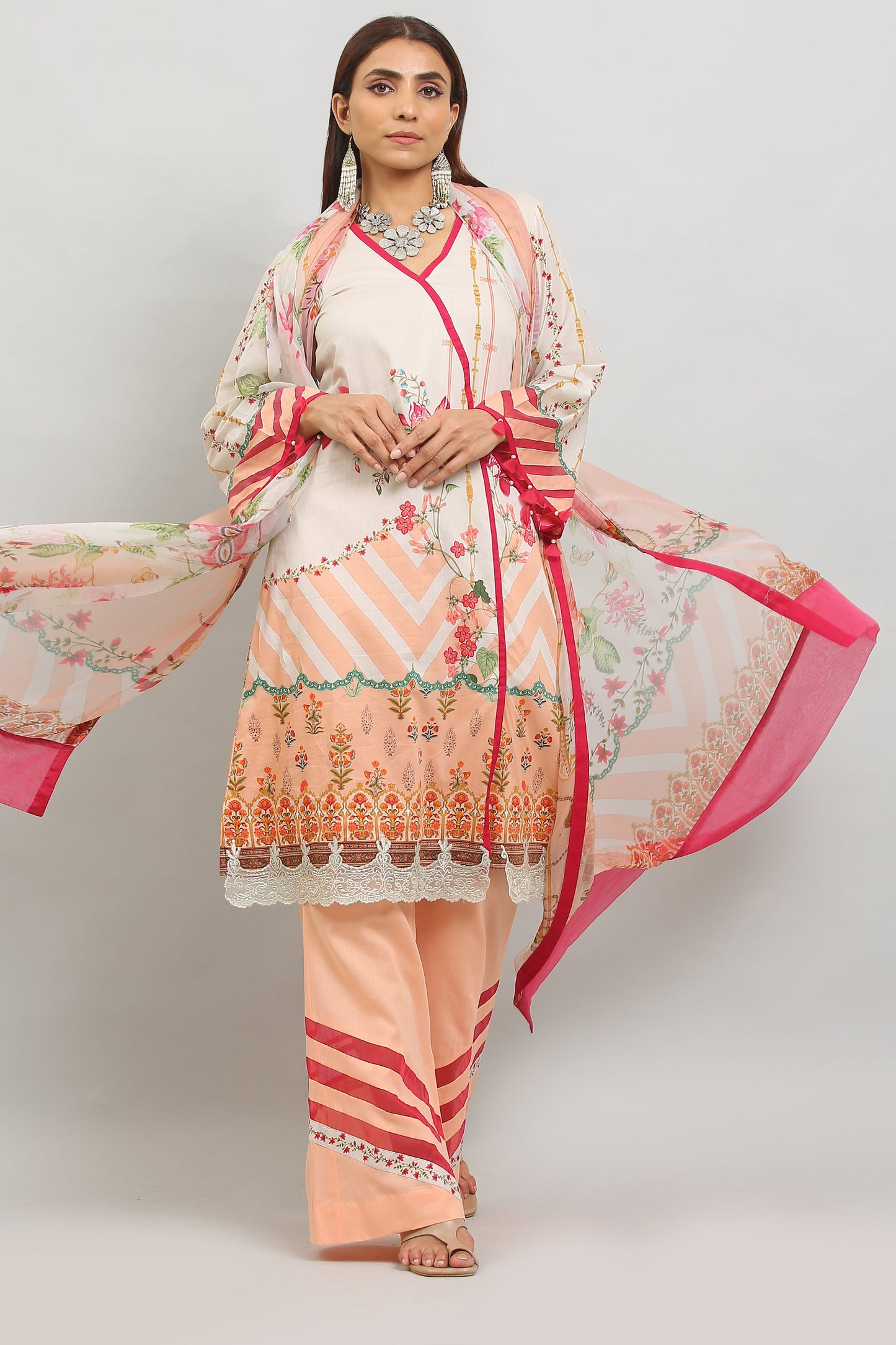 3PC UN-STITCHED SUITS-MI-02-A