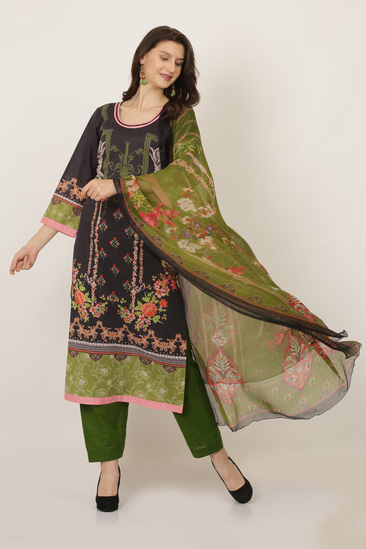 3PC UN-STITCHED SUITS-MI-03-A