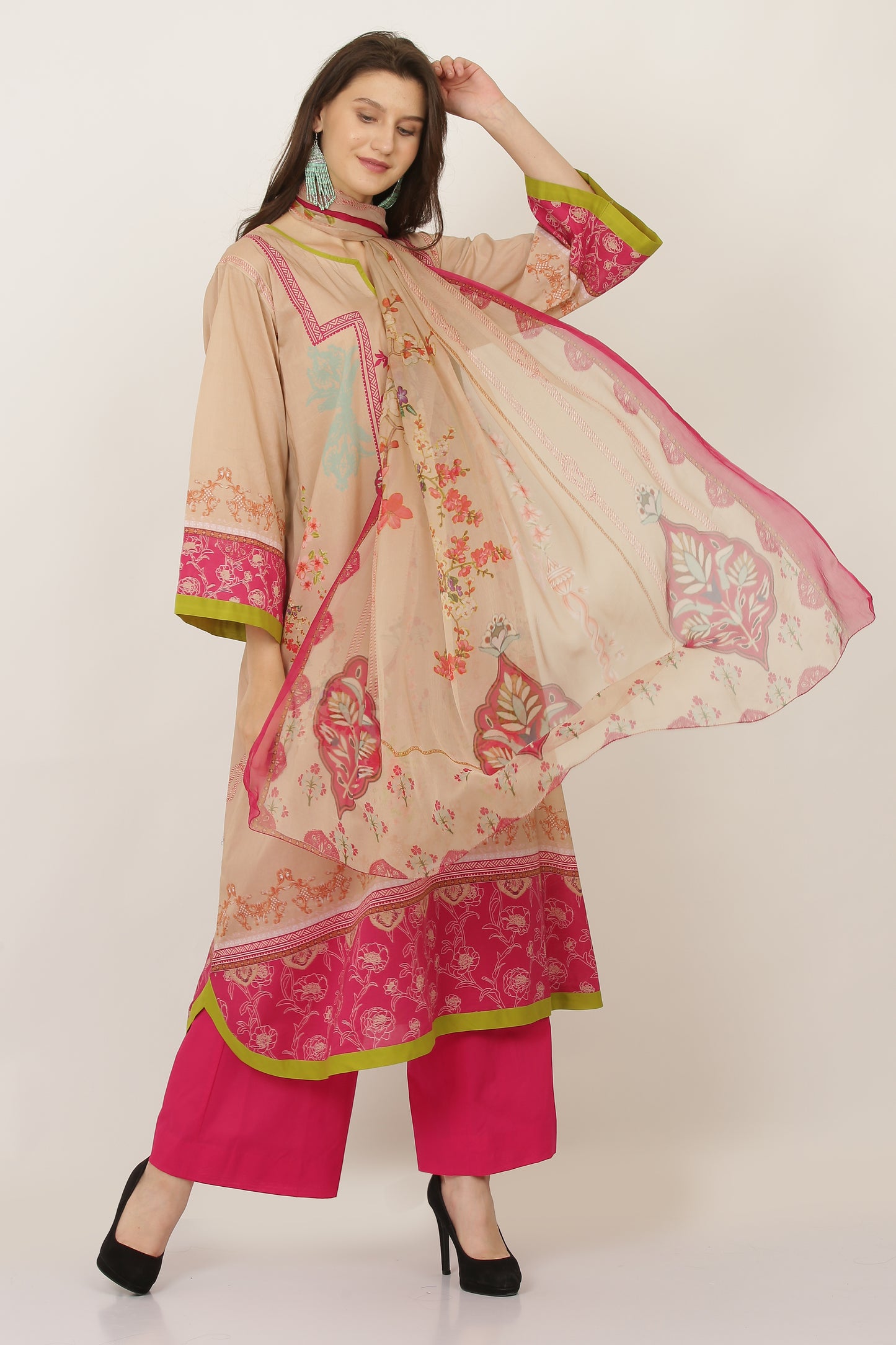 3PC UN-STITCHED SUITS-MI-03-B