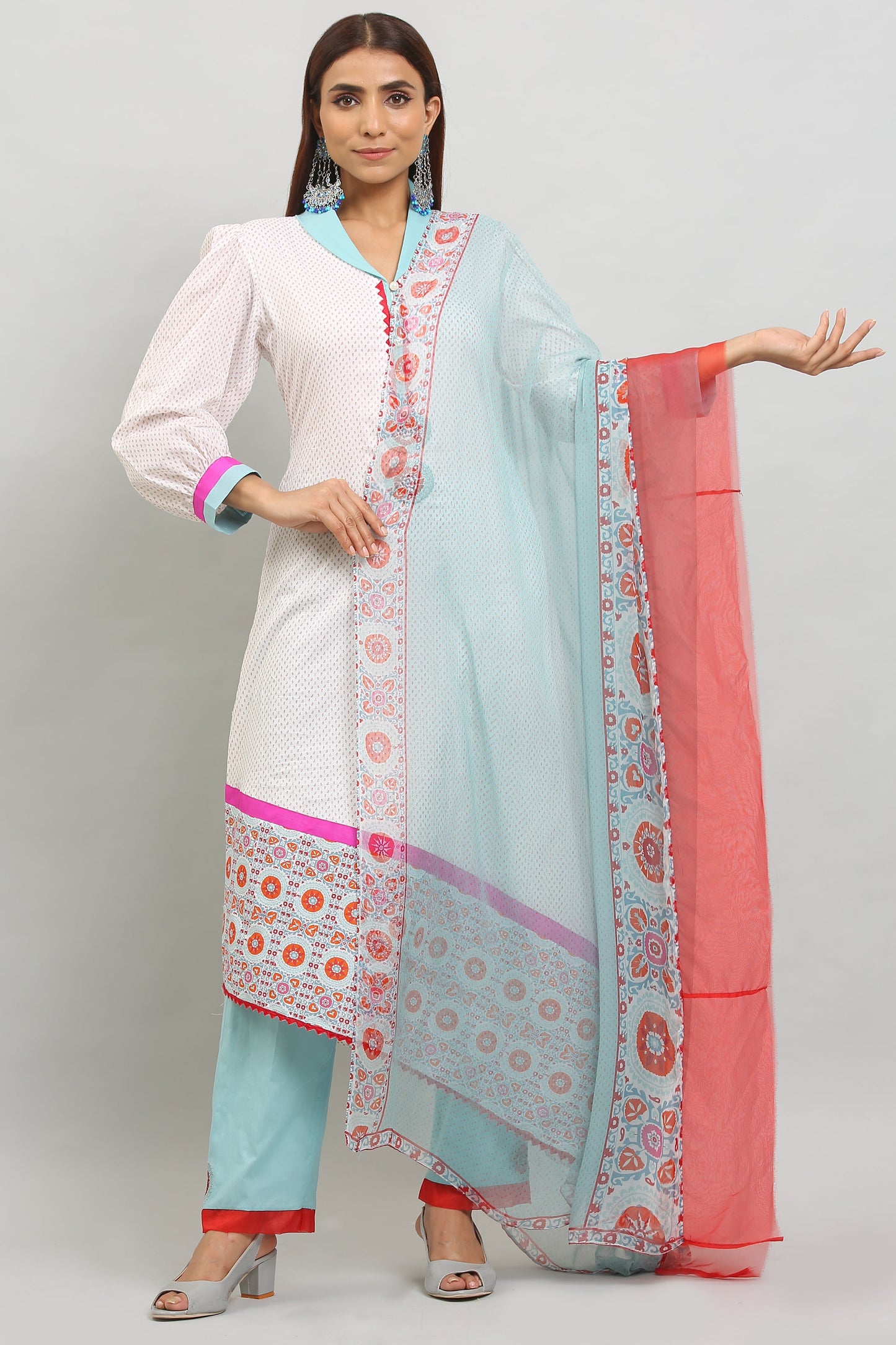 3PC UN-STITCHED SUITS-PB-02-C